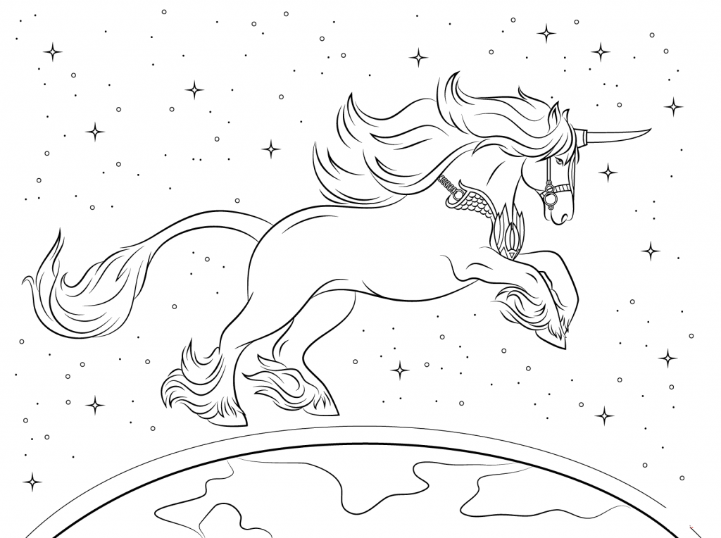 Unicórnio para Colorir desenhos 1