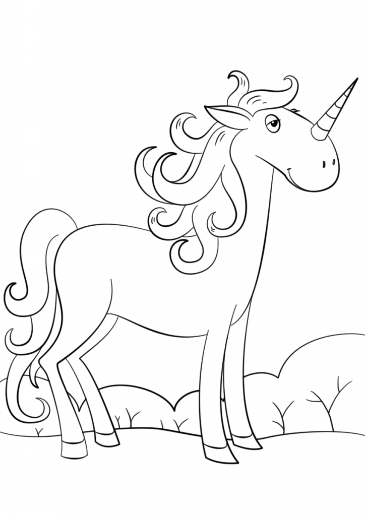 Unicórnio para Colorir desenhos 1