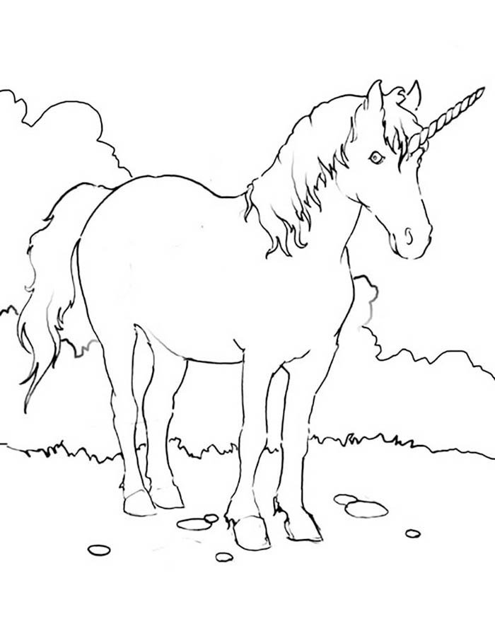 desenho de unicornio para colorir