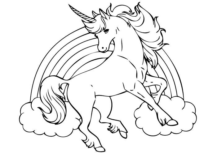unicornio arco iris para colorir unicornio arco iris para colorir