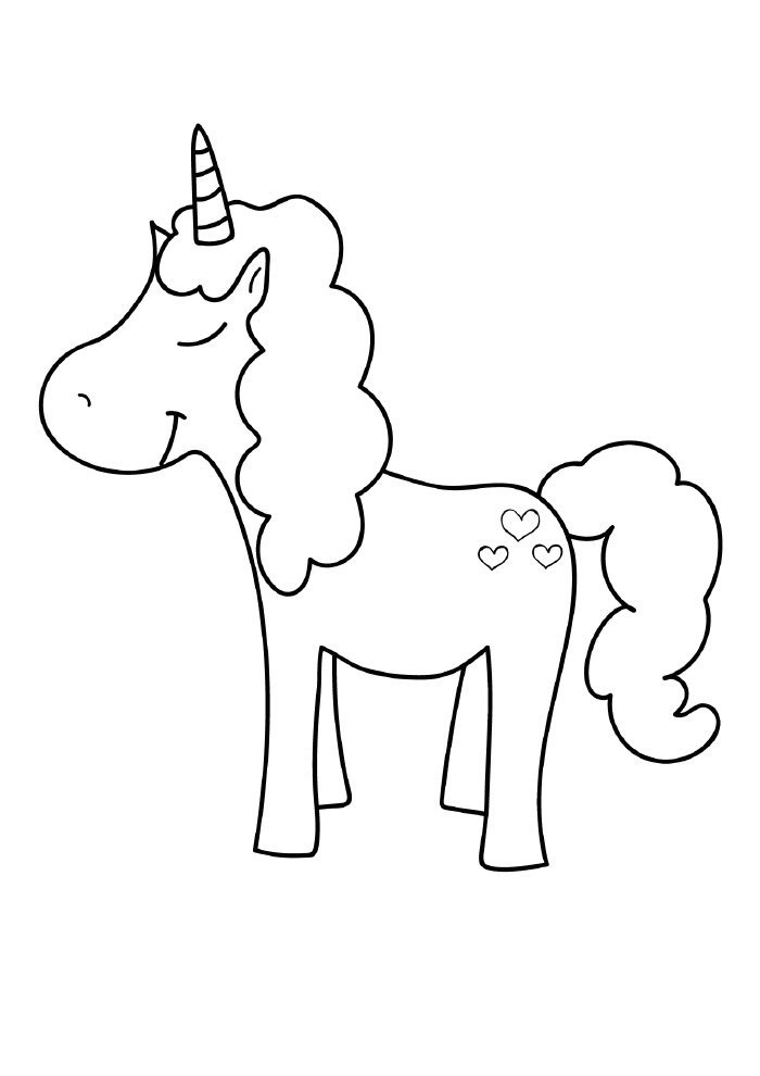 unicornio para colorir com coracoes unicornio para colorir com coracoes