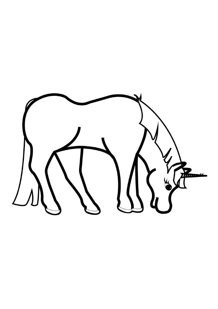 unicornio para colorir comendo unicornio para colorir comendo