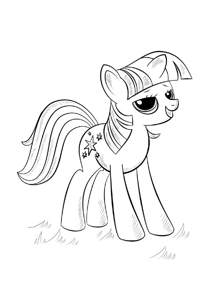 unicornio princesa para colorir