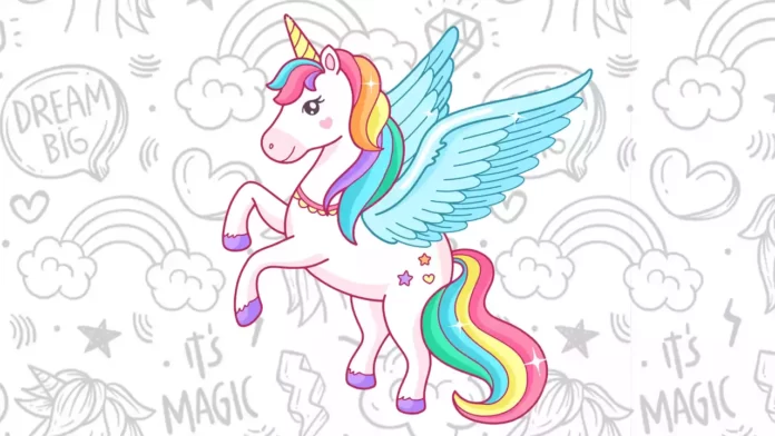 unicornios para colorir
