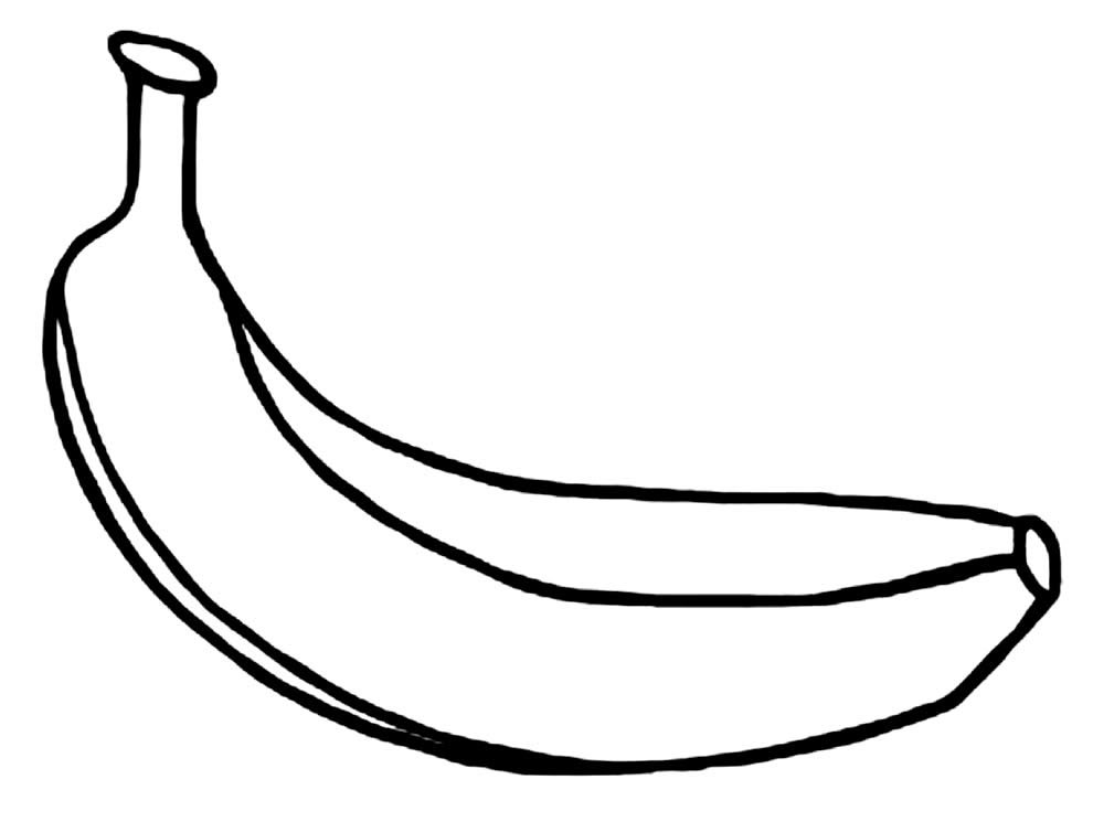 Desenho Para Colorir casca de banana - Imagens Grátis Para Imprimir - img  17063