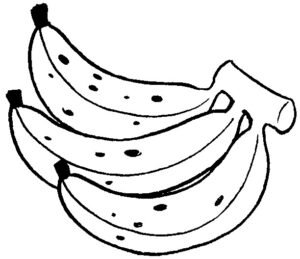 Banana para Colorir e Imprimir - Muito Fácil - Aprender a Desenhar