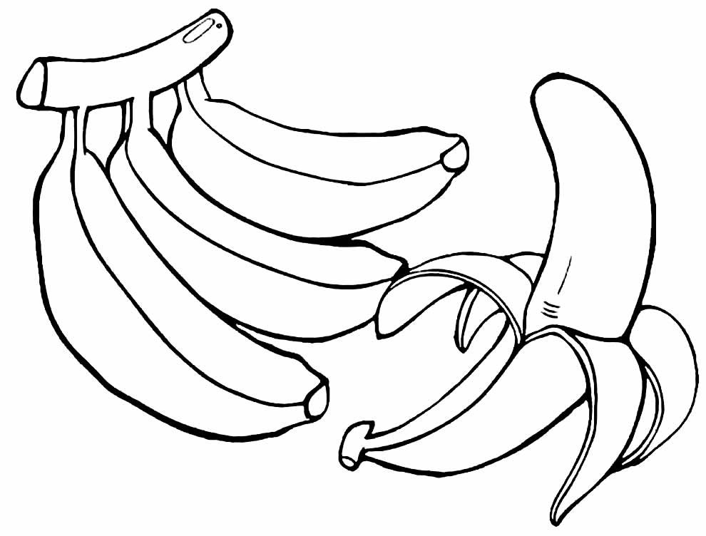 100 Desenhos de Banana para Colorir e Imprimir