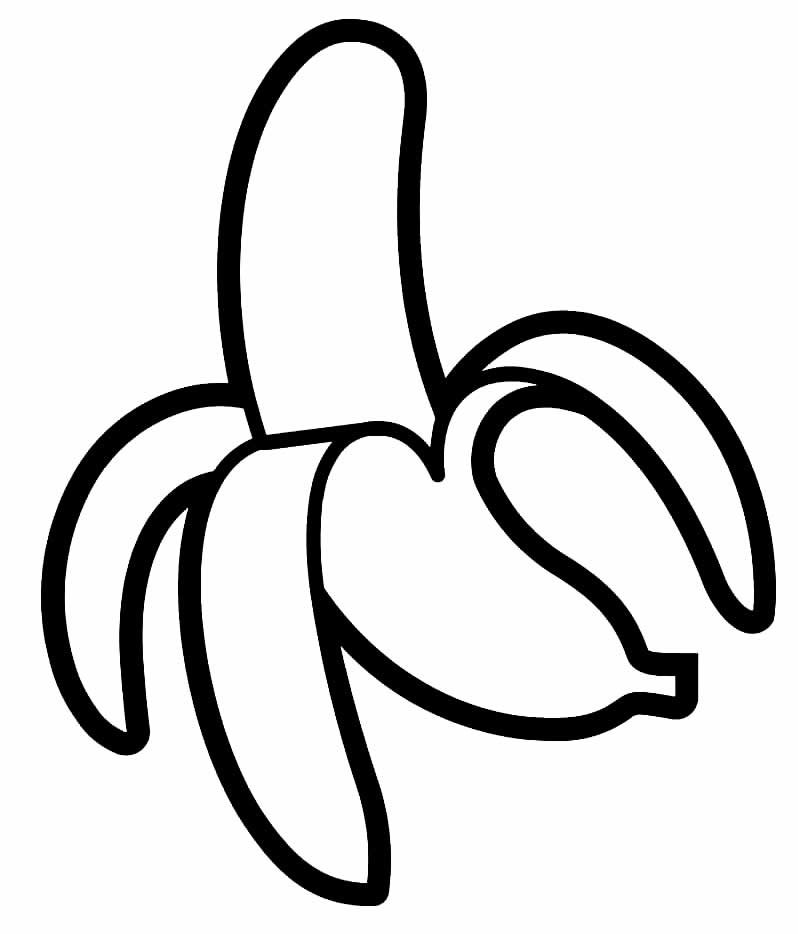 100 Desenhos de Banana para Colorir e Imprimir