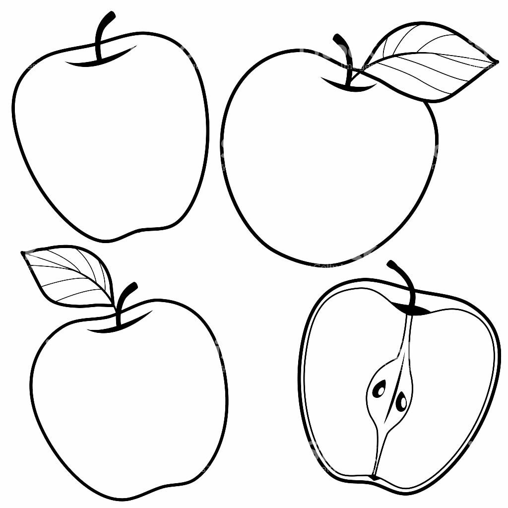 desenhos de maca para colorir 800