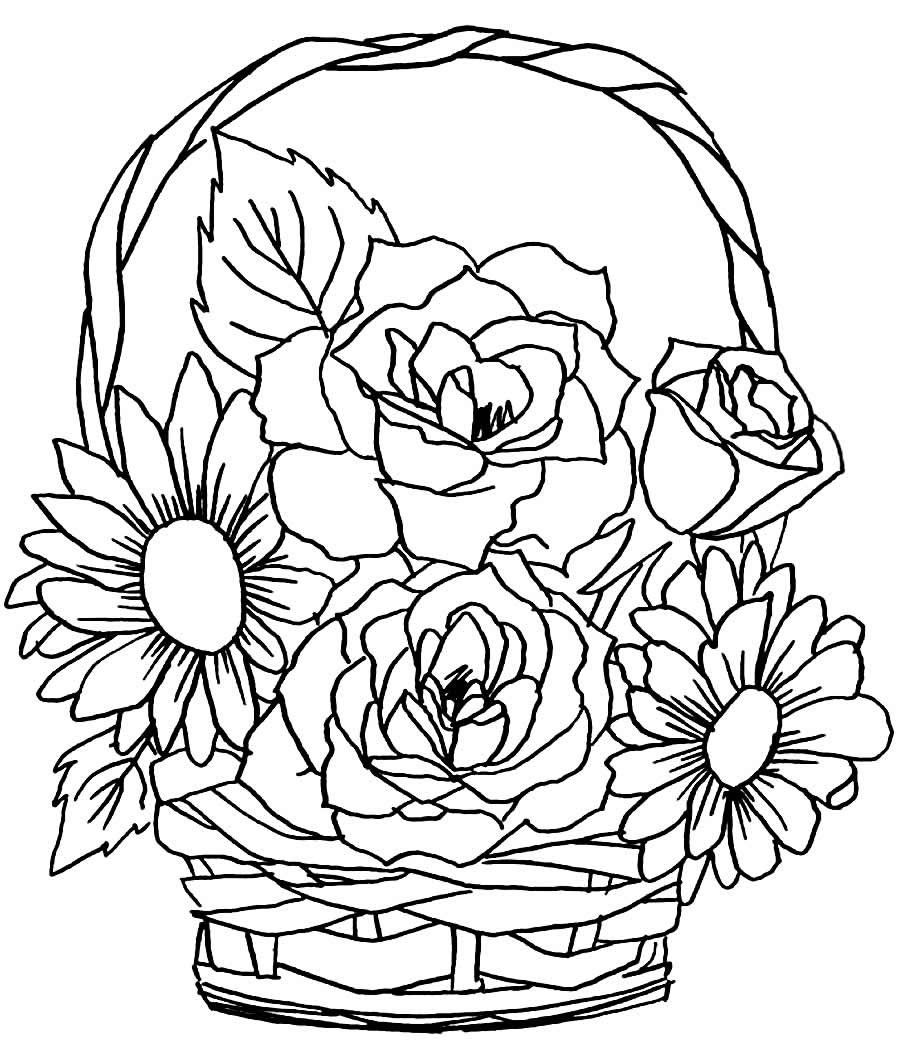 Desenhos de Rosas para Colorir e Imprimir - Muito Fácil - Aprender a ...