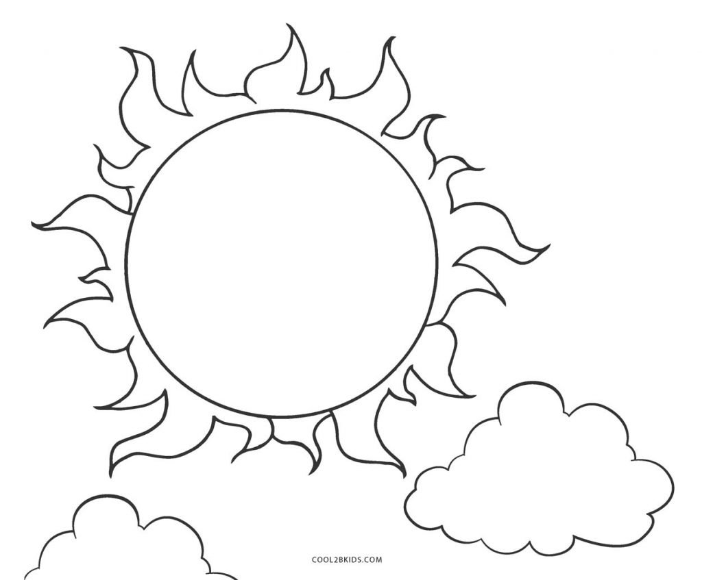 sol para colorir normal 2
