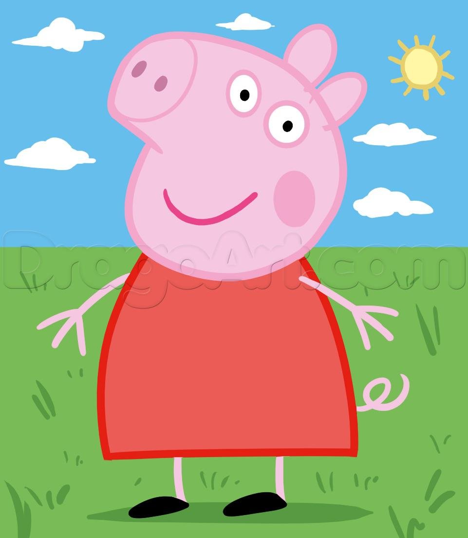 Como desenhar a Casa da Peppa Pig 