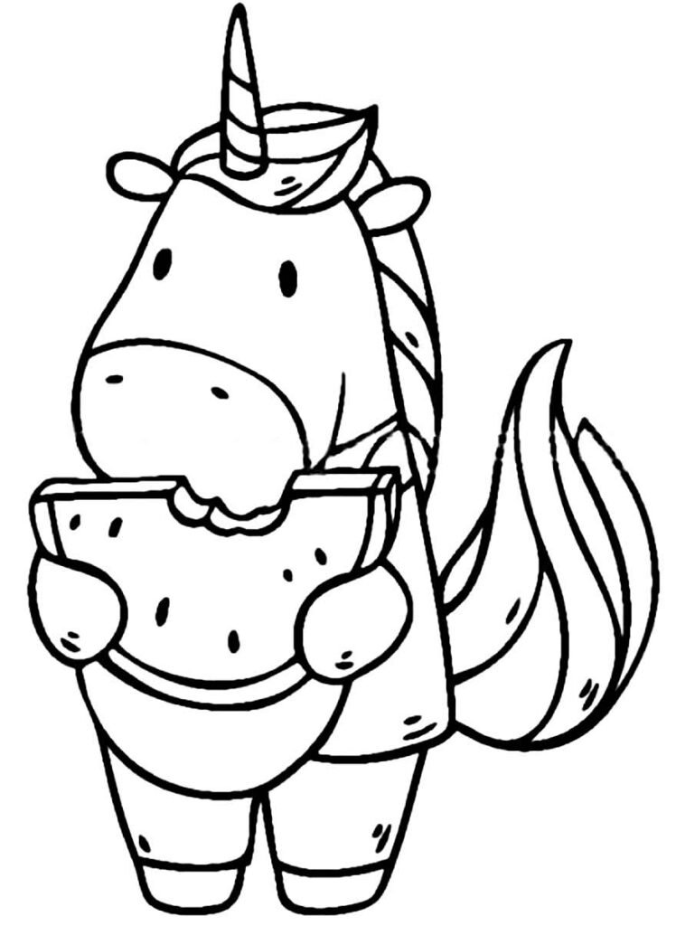 desenho de melancia para colorir 6
