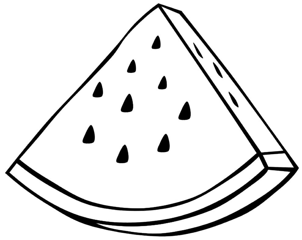 desenhos de melancia para colorir 1