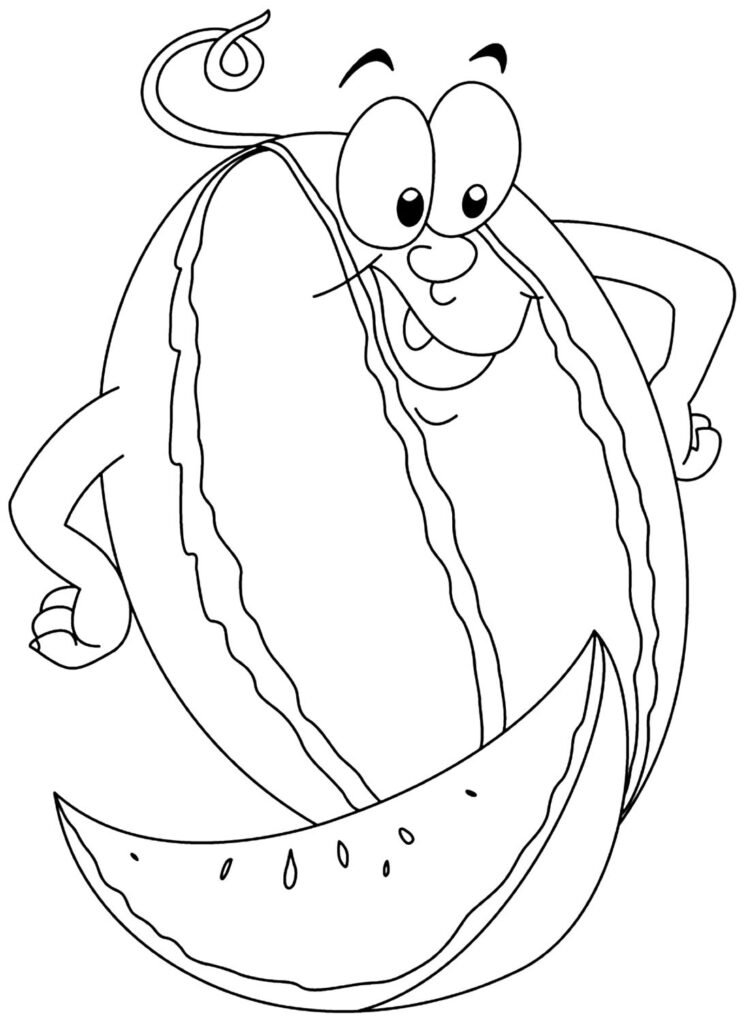 desenhos de melancia para colorir 11