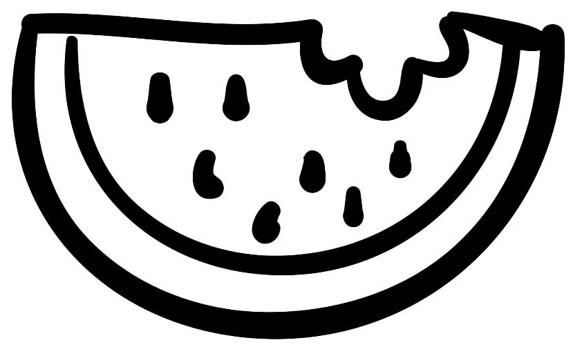 desenhos de melancia para colorir 13