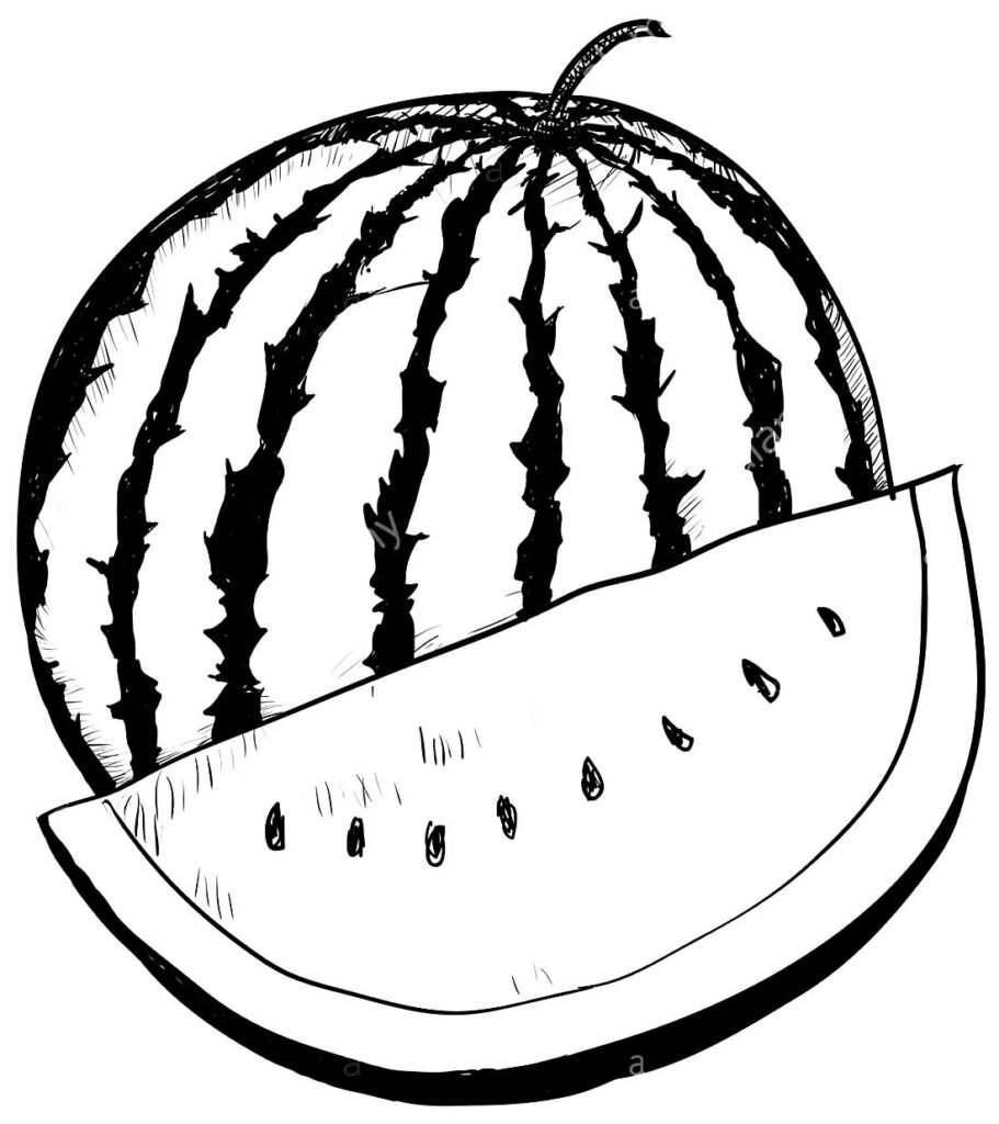 desenhos de melancia para colorir 15