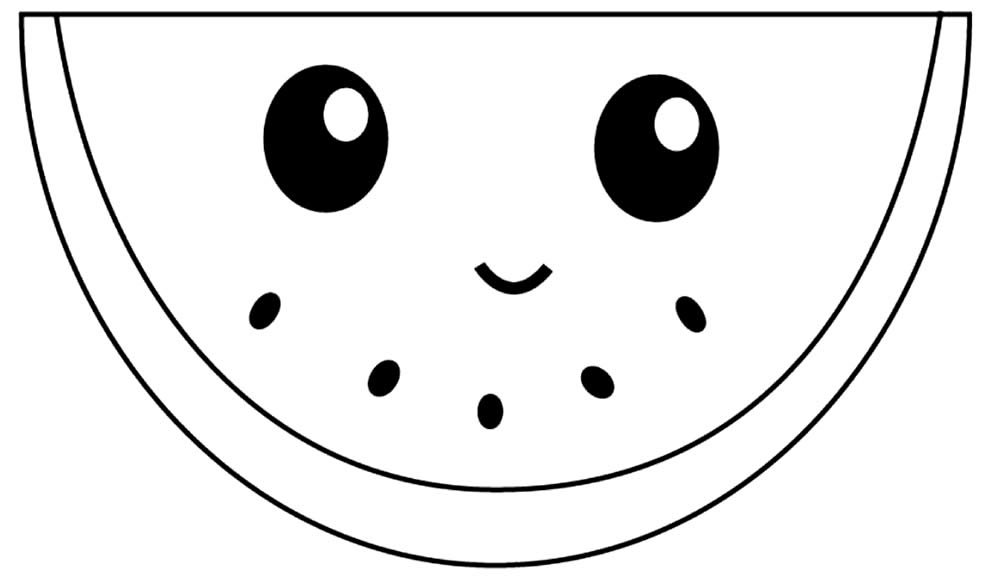 desenhos de melancia para colorir 3