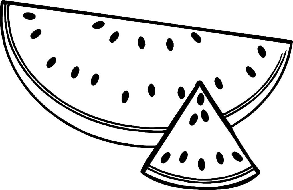 desenhos de melancia para colorir 5 1
