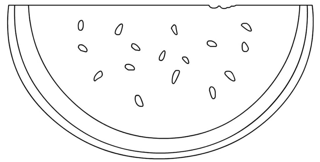 desenhos de melancia para colorir 5