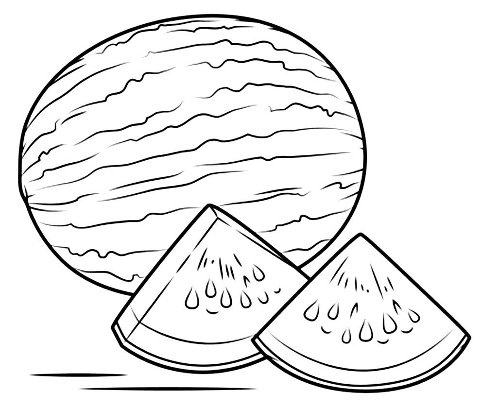 desenhos de melancia para colorir 8 1
