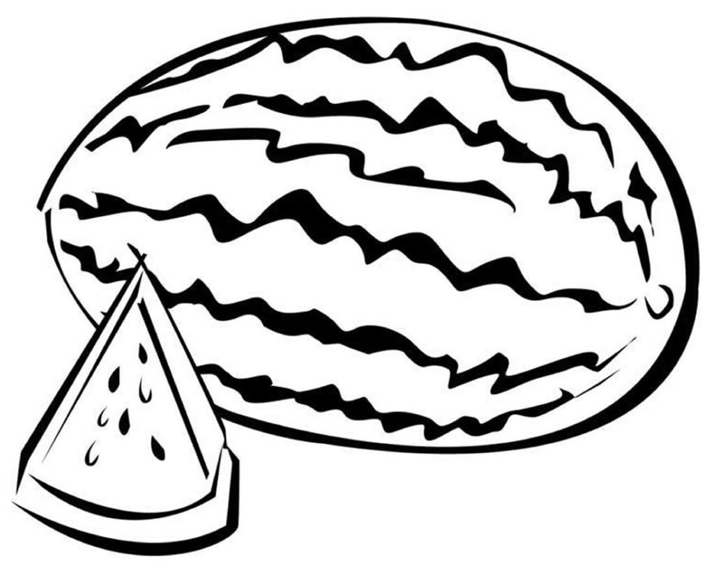 desenhos de melancia para colorir 8