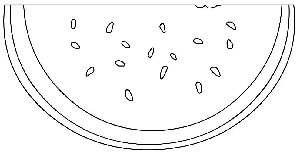 desenhos de melancia para colorir 9 1