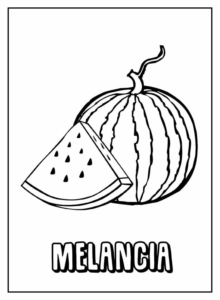 desenhos para colorir de melancia 18
