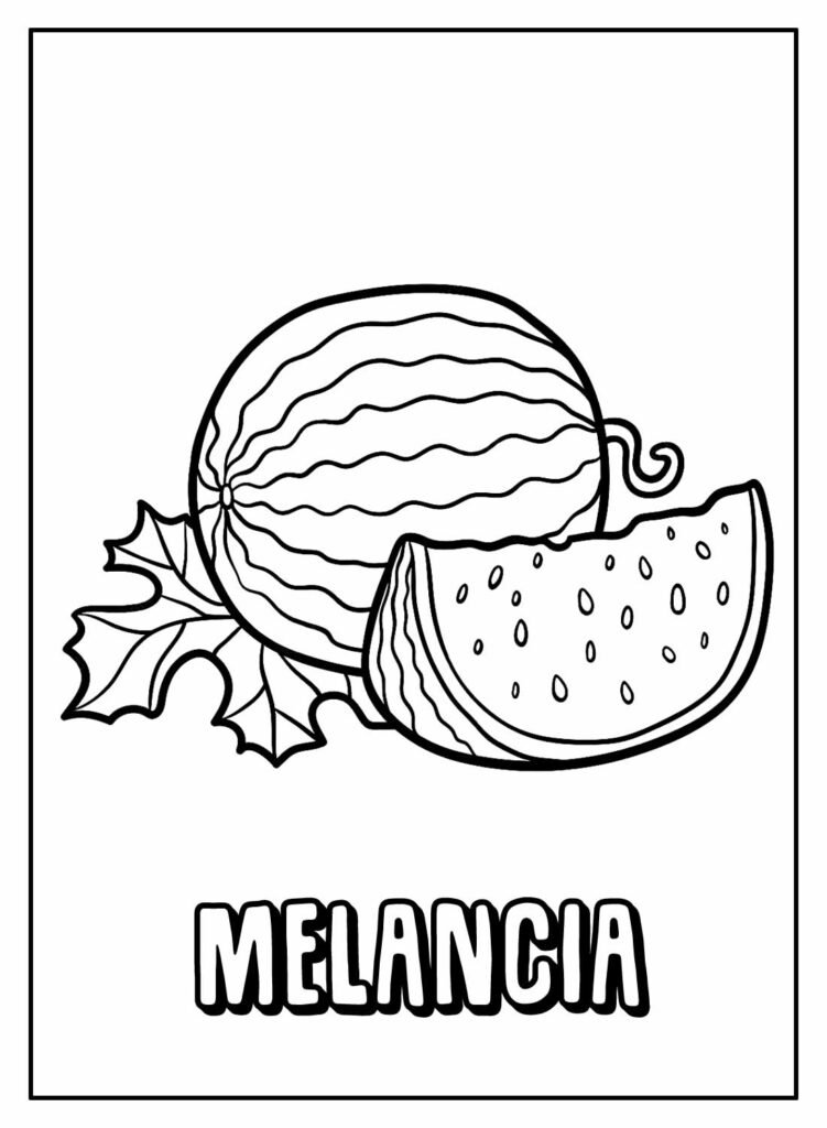 desenhos para colorir de melancia 19