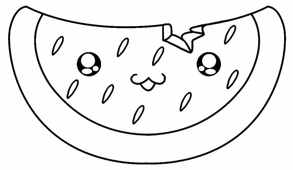 desenhos para colorir de melancia 6
