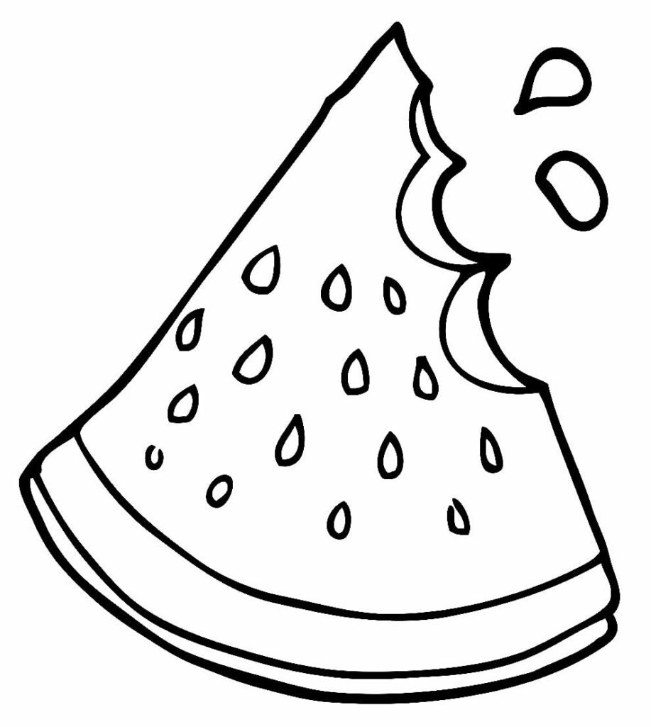 desenhos para colorir de melancia 7