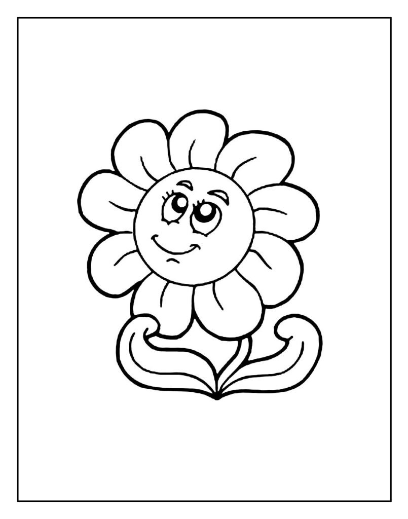 flor girassol para pintar e colorir 7