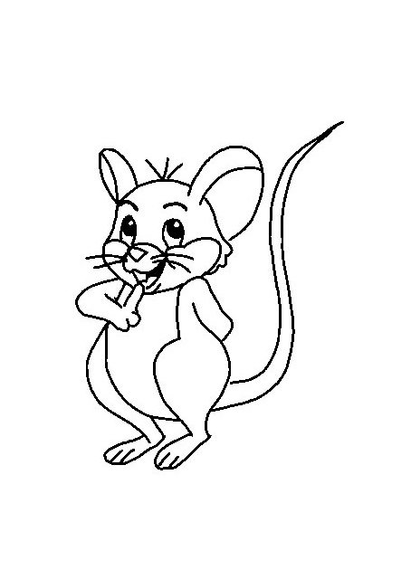 rato para colorir ratinho