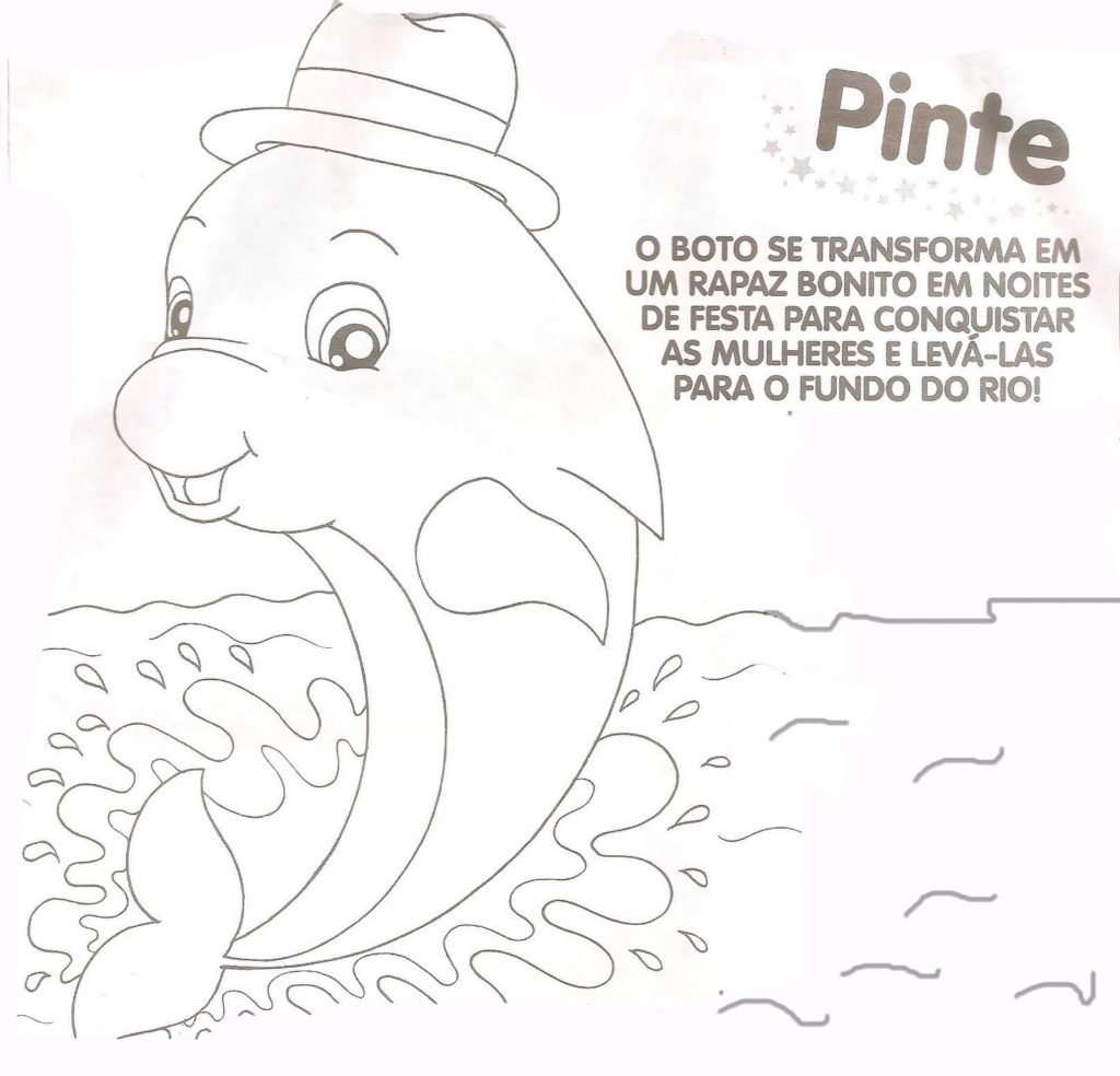 boto cor-de-rosa para colorir lenda manaus