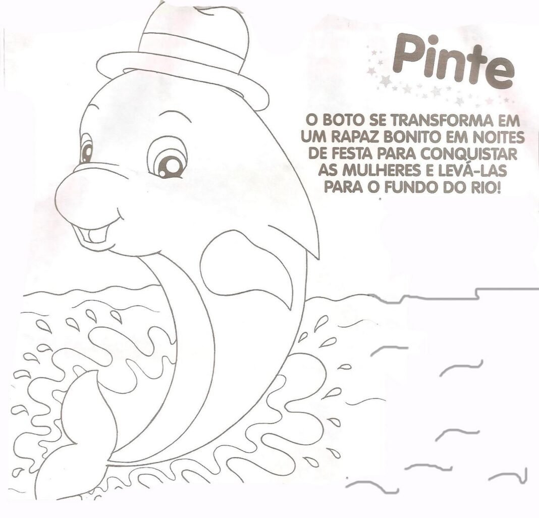 Boto Cor-de-Rosa para Colorir e Imprimir (Muito Fácil)