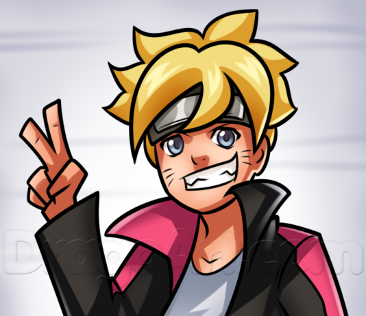 Como Desenhar o Boruto (Muito Fácil) como desenhar o boruto