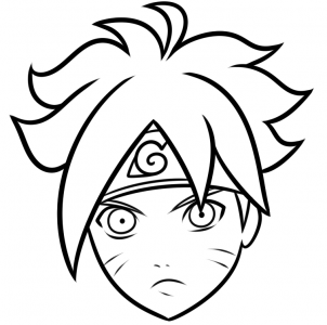 DESENHO DE ANIME FÁCIL E RÁPIDO 🧿 BORUTO COM JOGAN 