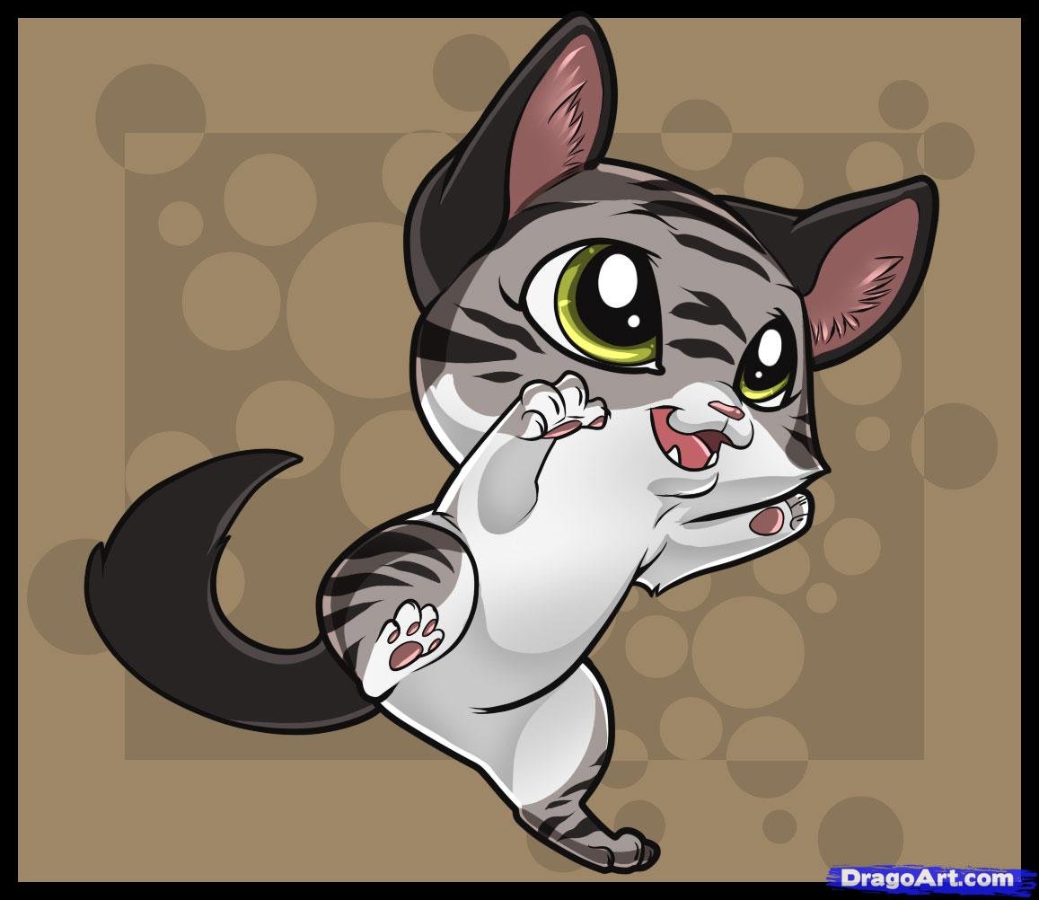 Esboço de gato-filhote-chibi  Filhotes de gatos, Desenho de gato fácil,  Desenhos de gatos