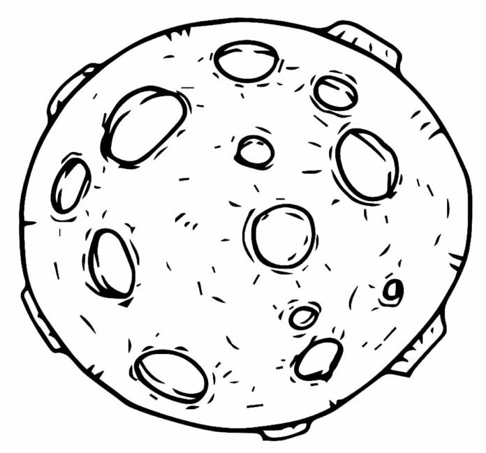 Lua para Colorir e Imprimir (Muito Fácil) - Aprender a Desenhar