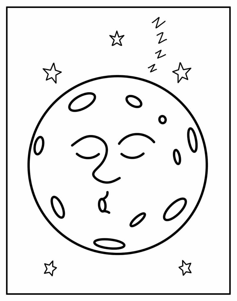 lindo desenho de lua 9