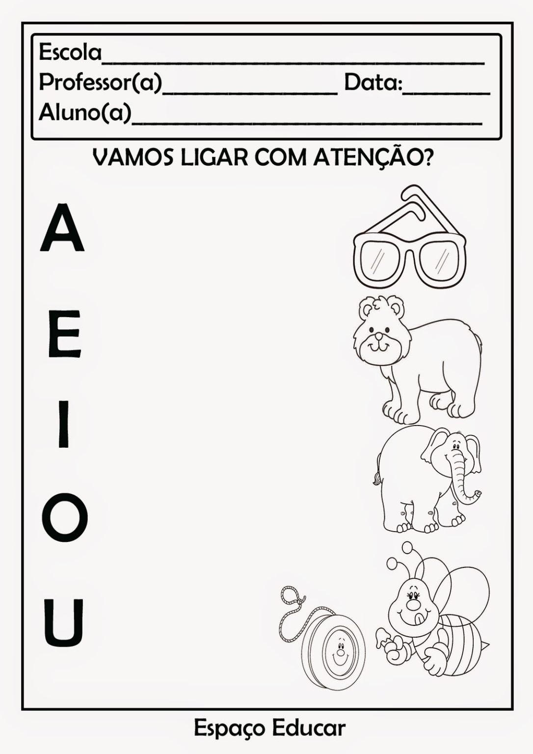 Vogais Para Colorir E Imprimir Muito Fácil Aprender A Desenhar