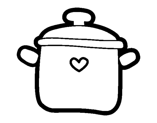 Panela para Colorir e Imprimir (Muito Fácil) - Aprender a Desenhar