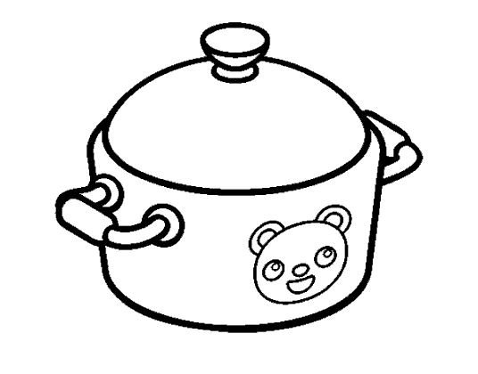 Panela para Colorir e Imprimir (Muito Fácil) - Aprender a Desenhar