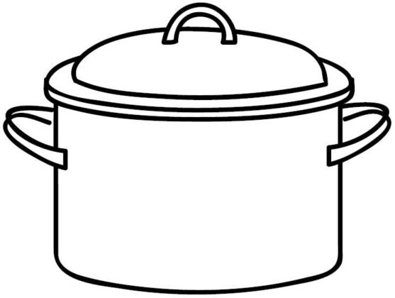 Panela para Colorir e Imprimir (Muito Fácil) - Aprender a Desenhar