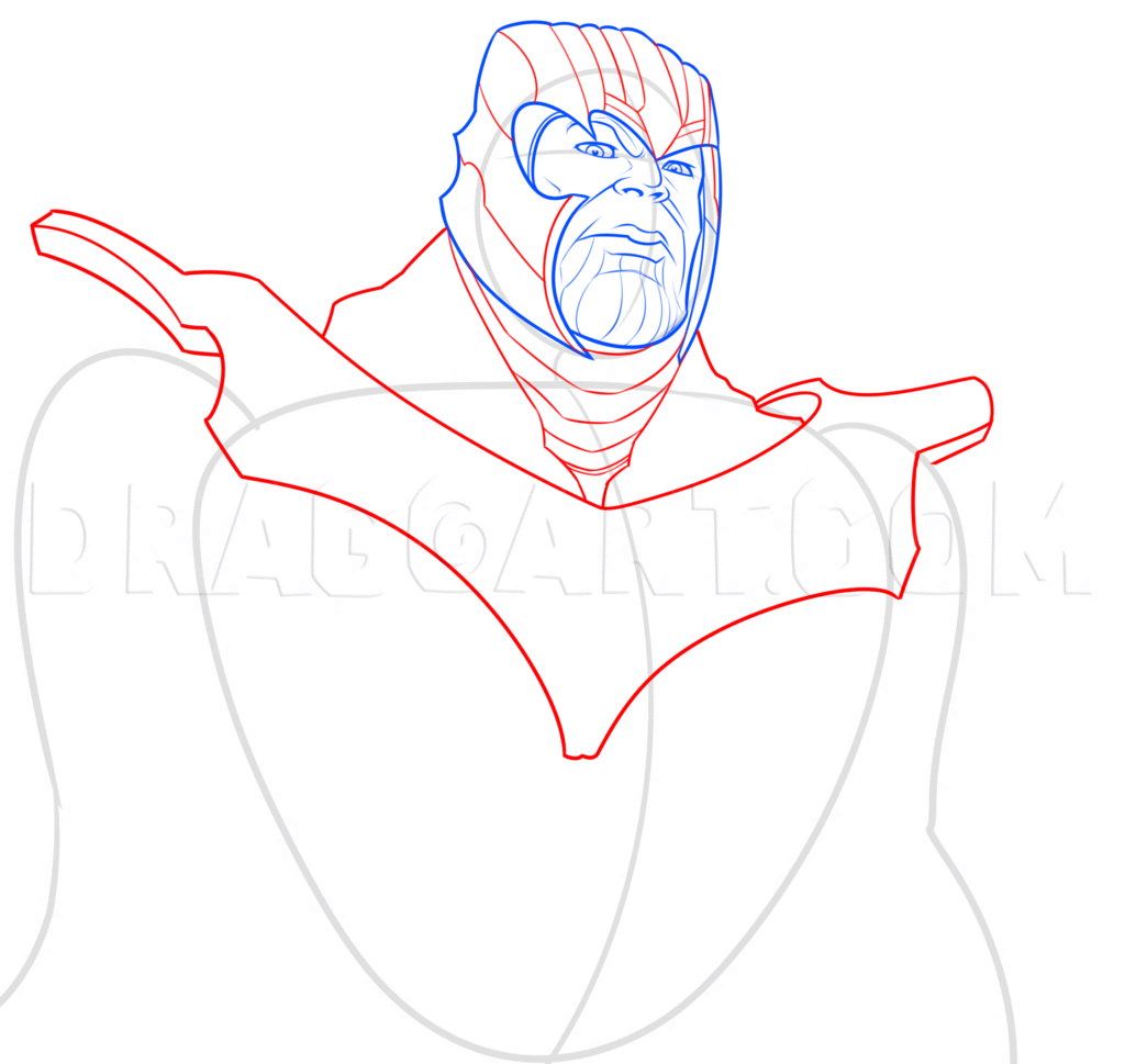 thanos aprendendo desenhar