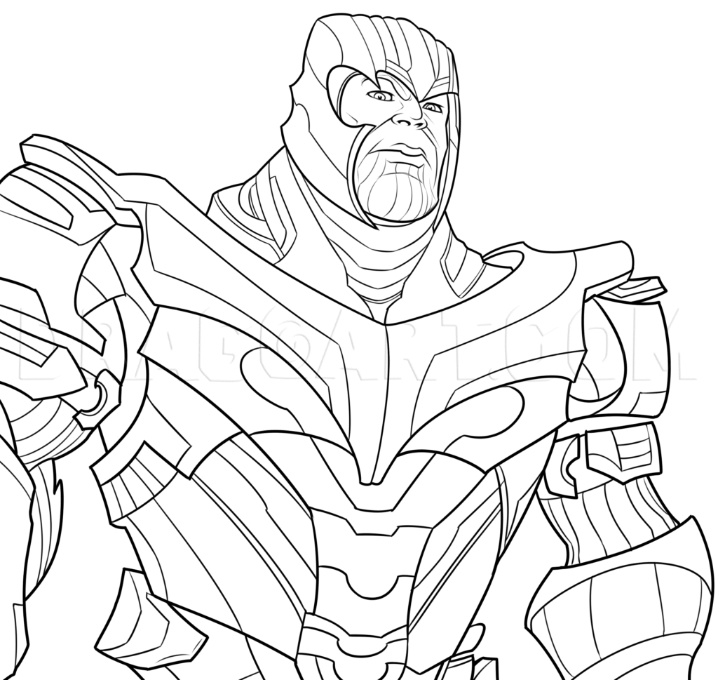 thanos pronto desenho