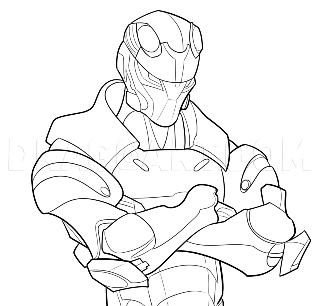 como desenhar carbide fortnite