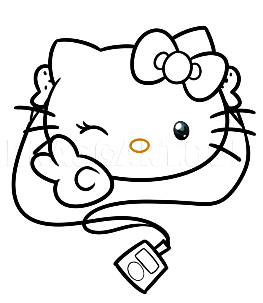 como desenhar hello kitty