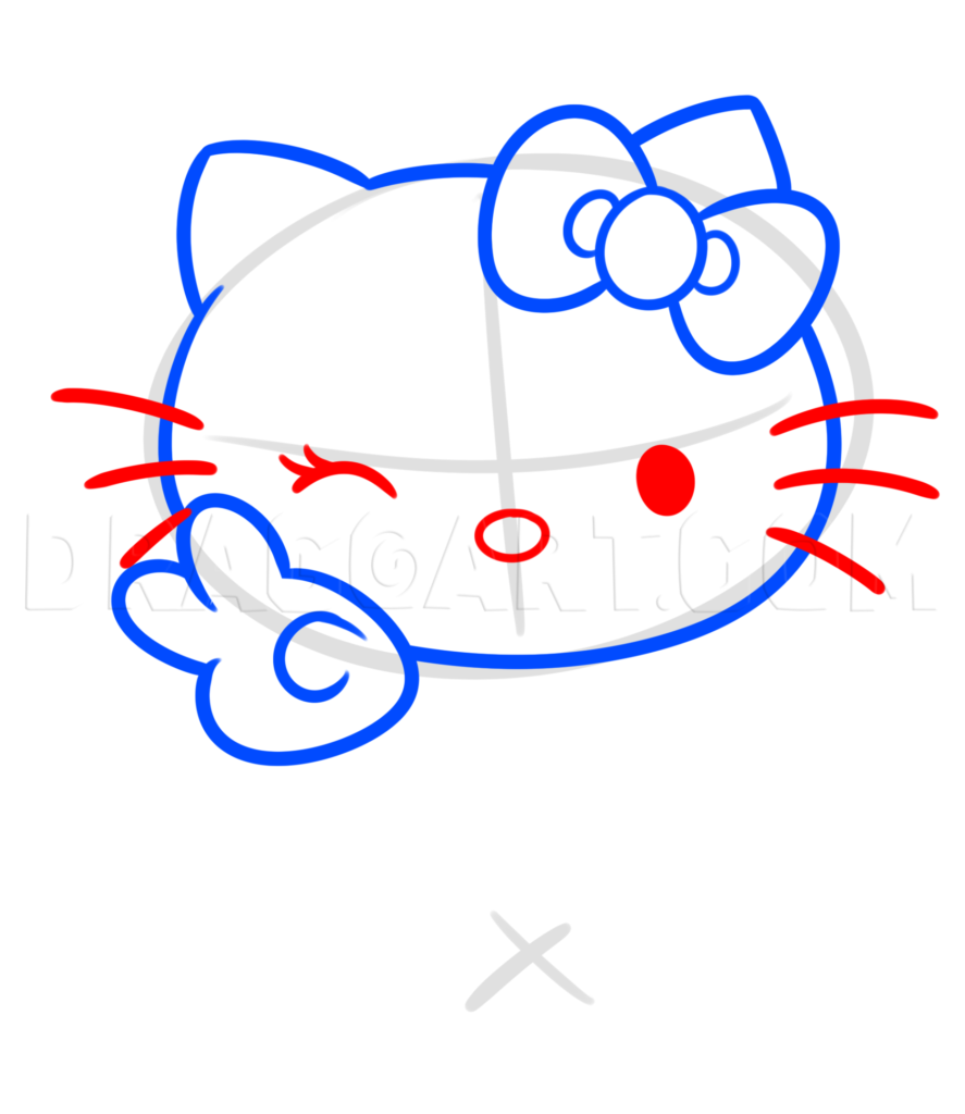 como desenhar hello kitty