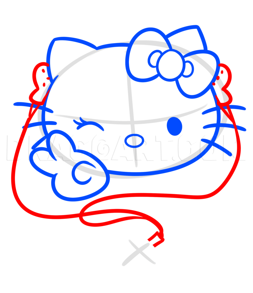 como desenhar hello kitty